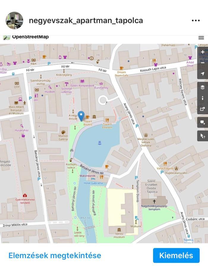 Negy Evszak Apartman- Tapolca Zewnętrze zdjęcie